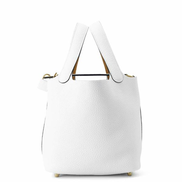 エルメス ピコタンロックPM エクラ ニューホワイト/セサミ/ゴールド金具 トリヨンクレマンス/スイフト K刻印 白