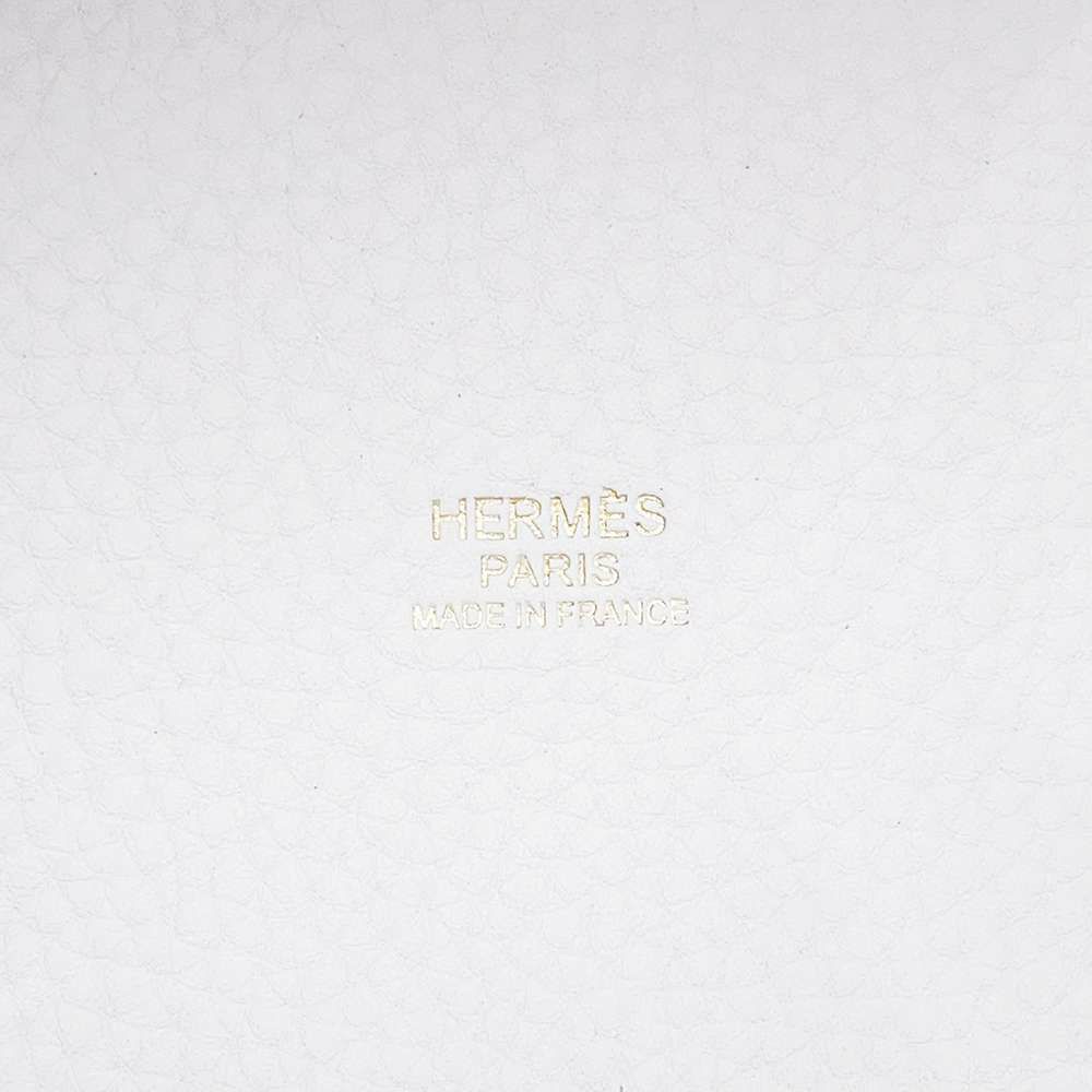 エルメス ピコタンロックPM エクラ ニューホワイト/セサミ/ゴールド金具 トリヨンクレマンス/スイフト K刻印 白