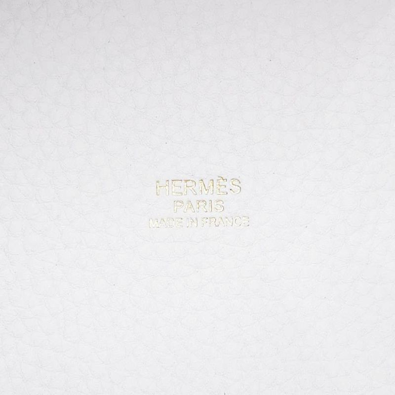 エルメス ピコタンロックPM エクラ ニューホワイト/セサミ/ゴールド金具 トリヨンクレマンス/スイフト K刻印 白