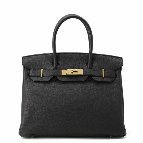 エルメス バーキン30 ブラック/ゴールド金具 トゴ Y刻印 HERMES Birkin ハンドバッグ 黒