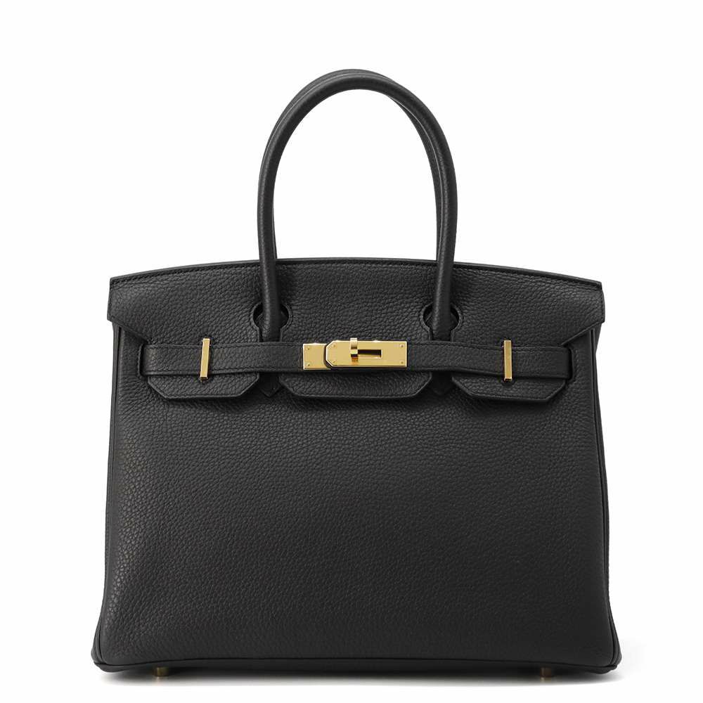 エルメス バーキン30 ブラック/ゴールド金具 トゴ Y刻印 HERMES Birkin ハンドバッグ 黒
