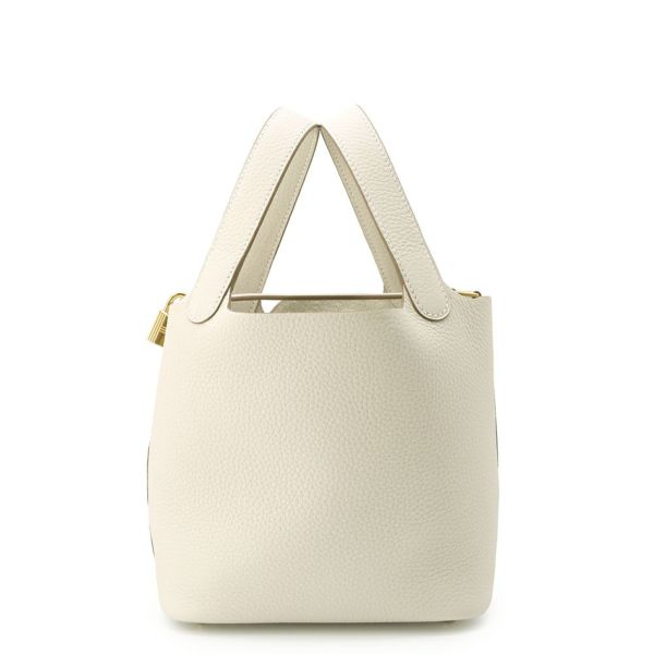 エルメス ハンドバッグ ピコタンロックPM クレ/ゴールド金具 トリヨンクレマンス K刻印 HERMES