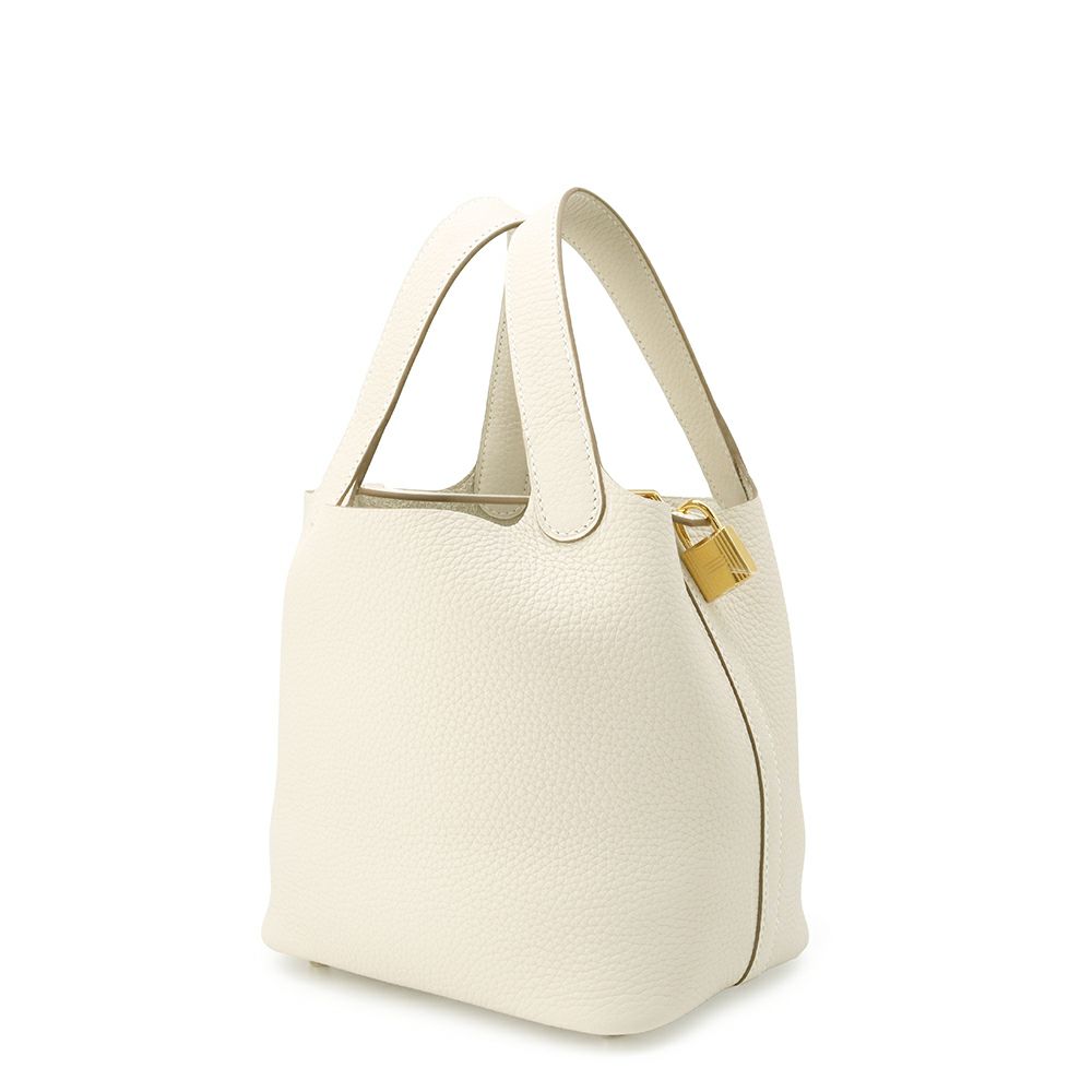 エルメス ハンドバッグ ピコタンロックPM クレ/ゴールド金具 トリヨンクレマンス K刻印 HERMES