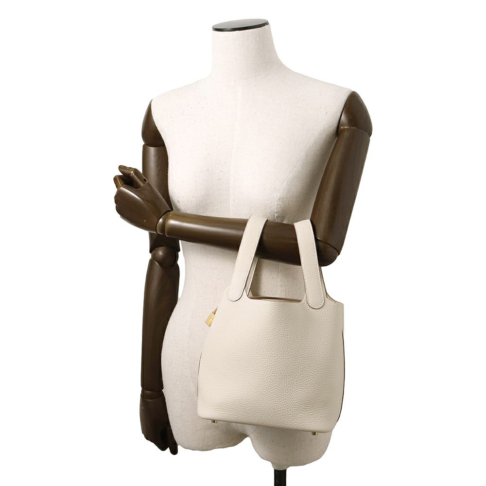 エルメス ハンドバッグ ピコタンロックPM クレ/ゴールド金具 トリヨンクレマンス K刻印 HERMES