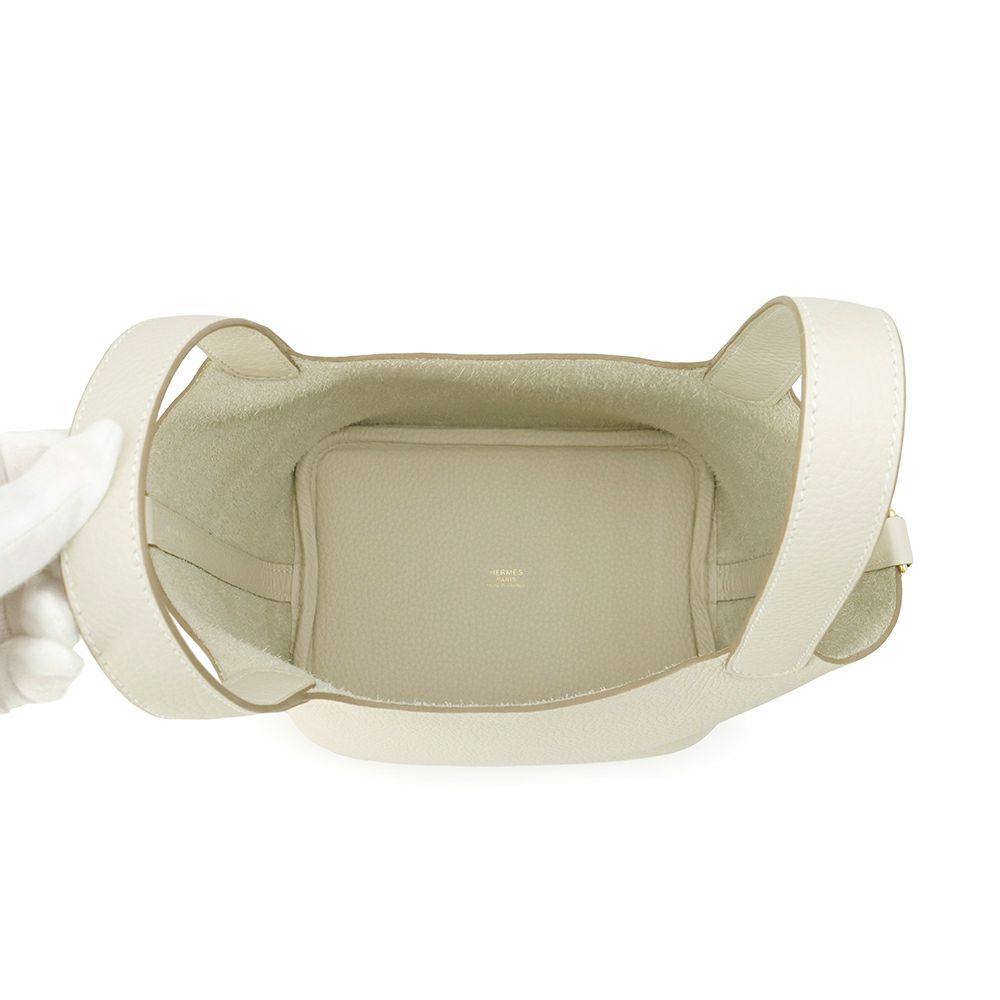 エルメス ハンドバッグ ピコタンロックPM クレ/ゴールド金具 トリヨンクレマンス K刻印 HERMES