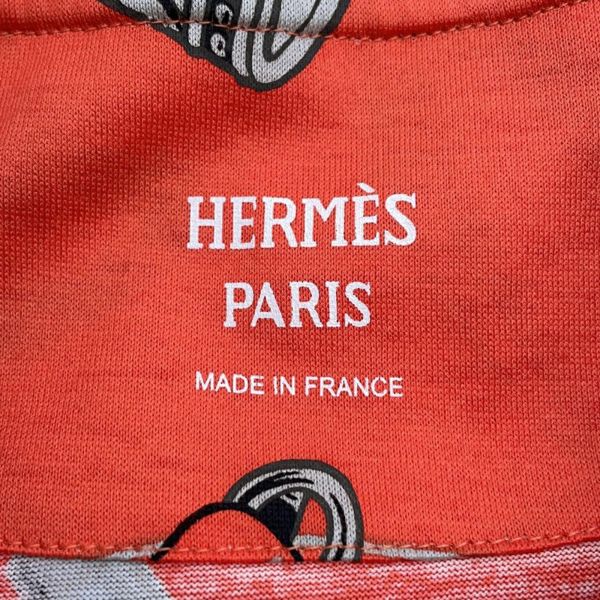 エルメス Tシャツ 総柄 コットン レディースサイズ38 HERMES