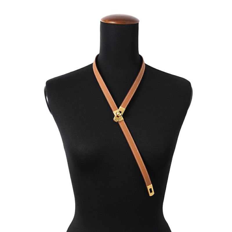 エルメス ネックレス ケリーラリアット Kelly lariat ゴールド/ゴールド金具 スイフト K刻印 HERMES