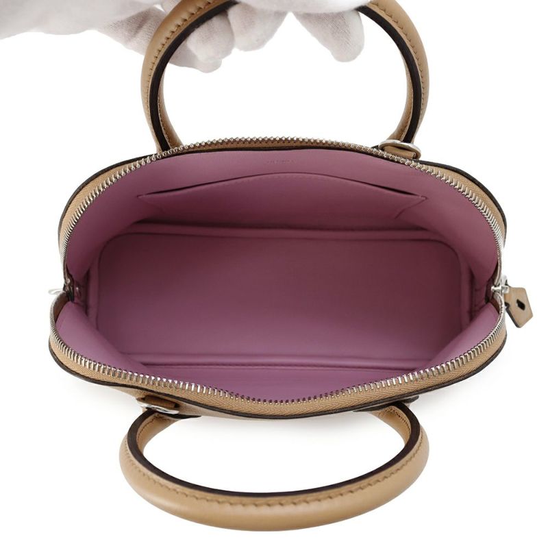 エルメス ボリード1923 25 ヴェルソ チャイ/モーヴシルベストル/シルバー金具 エバーカラー Z刻印 2wayショルダー