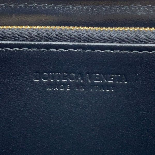 ボッテガヴェネタ 長財布 カセット マキシイントレチャート 649607 BOTTEGA VENETA ラウンドファスナー 財布 黒