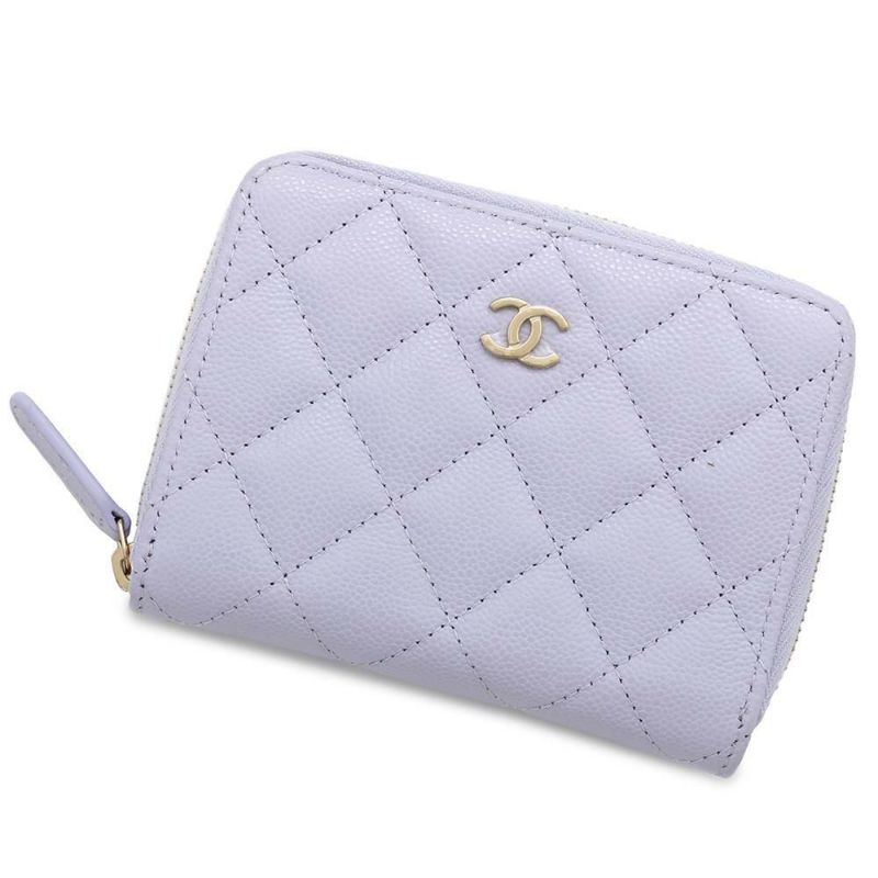 シャネル 二つ折り財布 マトラッセ スモールウォレット ココマーク キャビアスキン AP4652 CHANEL 財布