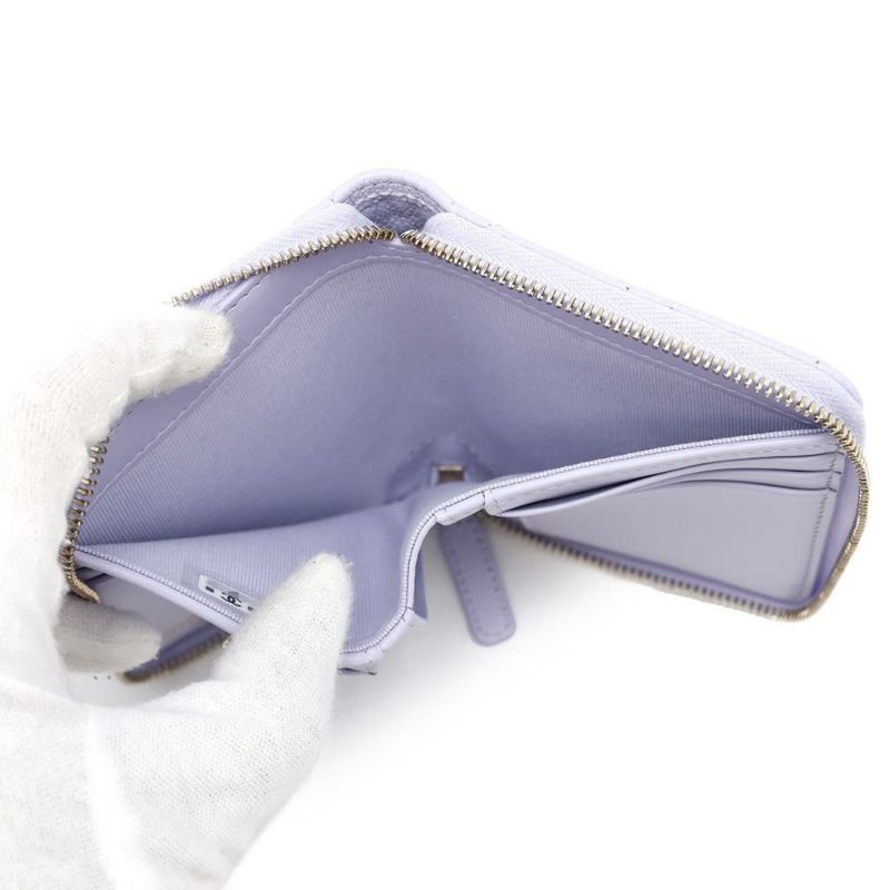 シャネル 二つ折り財布 マトラッセ スモールウォレット ココマーク キャビアスキン AP4652 CHANEL 財布