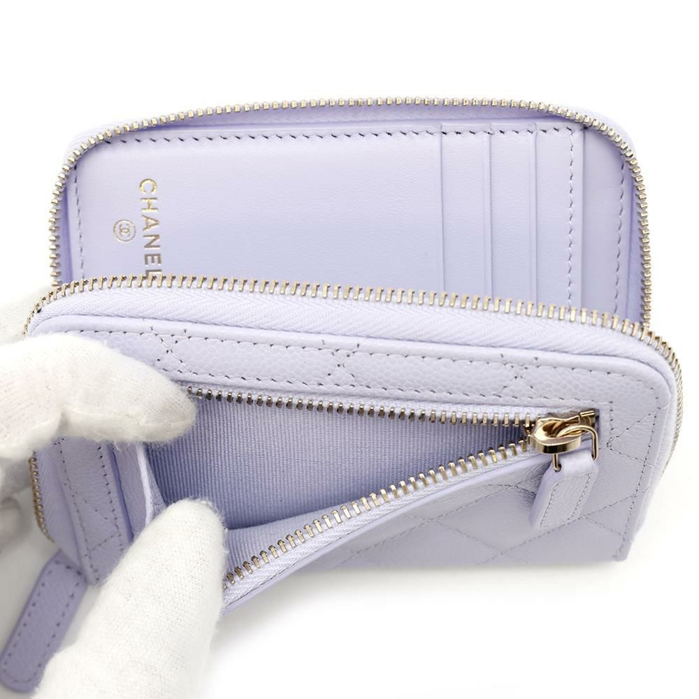 シャネル 二つ折り財布 マトラッセ スモールウォレット ココマーク キャビアスキン AP4652 CHANEL 財布