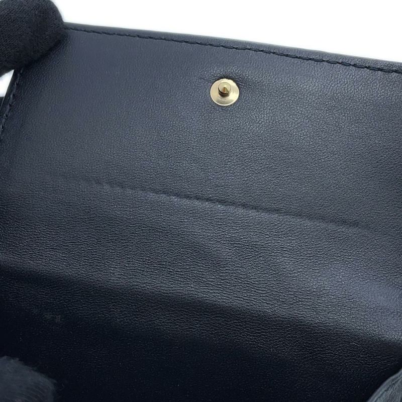 クリスチャン・ディオール 二つ折り財布 レディディオール カナージュ ラムスキン Christian Dior