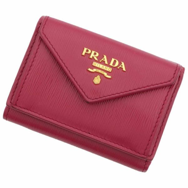 プラダ 財布 サフィアーノ コンパクトウォレット 1MH021 PRADA 三つ折り財布 コンパクトウォレット アウトレット品 安心保証 |  中古・新品ブランド販売ギャラリーレア公式通販