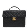CHANEL シャネルマトラッセブリーフケースビジネスバックキャビアスキン マトラッセ シャネル ビジネスバッグ キャビアスキン ブラック