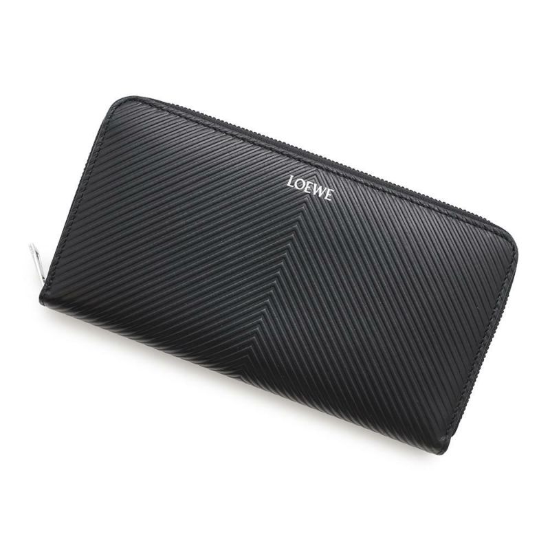 ロエベ 長財布 ジップアラウンド ウォレット カーフレザー C779T12X01 LOEWE 黒