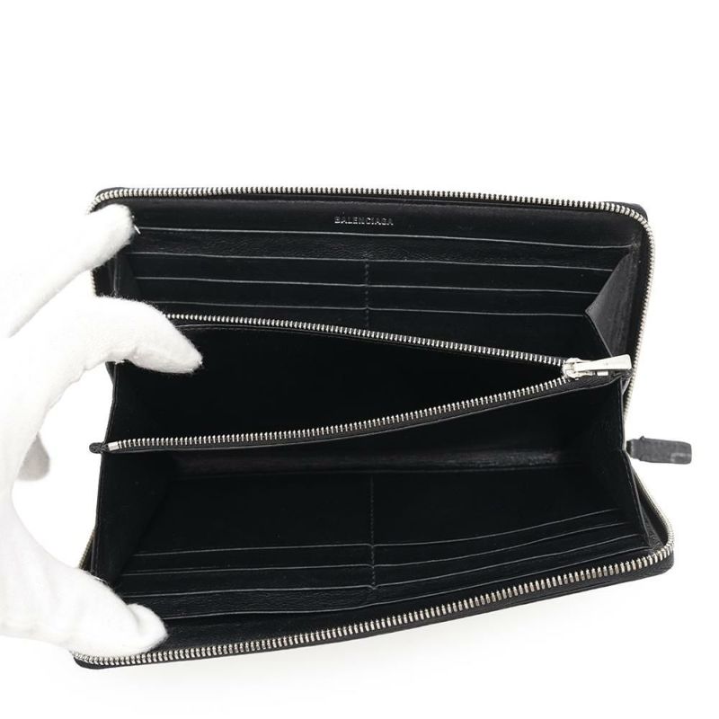 バレンシアガ 長財布 キャッシュ コンチネンタル ウォレット 594317 BALENCIAGA 黒
