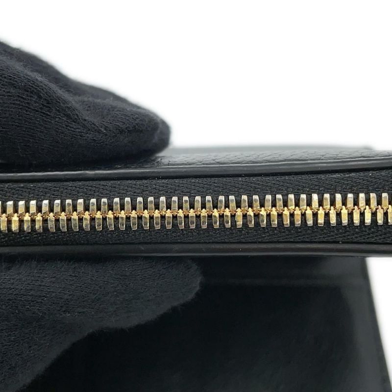 バレンシアガ 二つ折り財布 ロゴ コンパクトウォレット レザー 650871 BALENCIAGA 黒