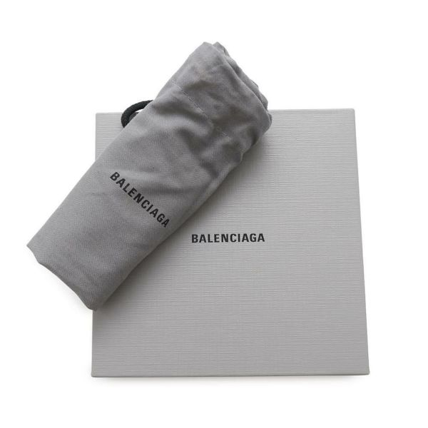 バレンシアガ 二つ折り財布 ロゴ コンパクトウォレット レザー 650871 BALENCIAGA 黒