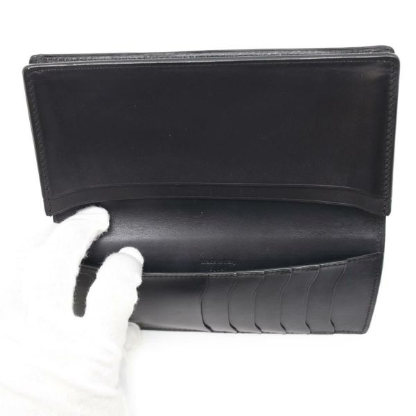 ベルルッティ 長財布 カリグラフィ レザー Berluti メンズ ロングウォレット 財布 黒 お札入れ