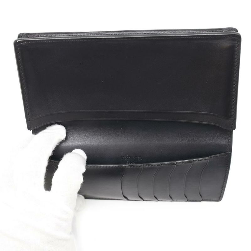 ベルルッティ 長財布 カリグラフィ レザー Berluti メンズ ロングウォレット 財布 黒 お札入れ