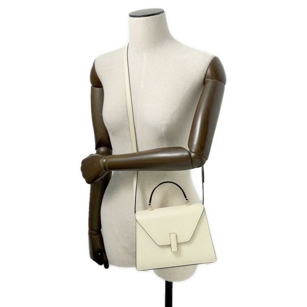 ヴァレクストラ ハンドバッグ イジィデ マイクロ V5E23-28-W-OC Valextra 2way 白