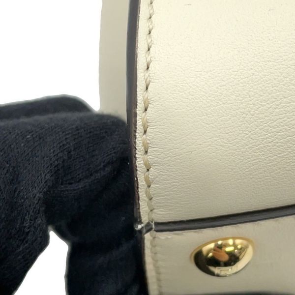 フェンディ ハンドバッグ ピーカブー ミニ カーフレザー 8BN244 FENDI 2way 白