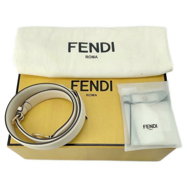 フェンディ ハンドバッグ ピーカブー ミニ カーフレザー 8BN244 FENDI 2way 白