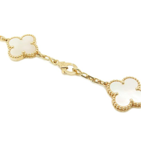 ヴァンクリーフ&アーペル ネックレス ヴィンテージ アルハンブラ ネックレス 10モチーフ マザーオブパール K18YG VCARA42800