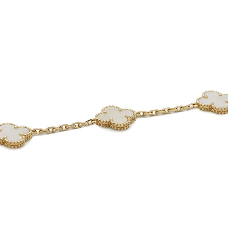 ヴァンクリーフ＆アーペル ブレスレット ヴィンテージ アルハンブラ 5モチーフ マザーオブパール K18YGイエローゴールド VCARA41800