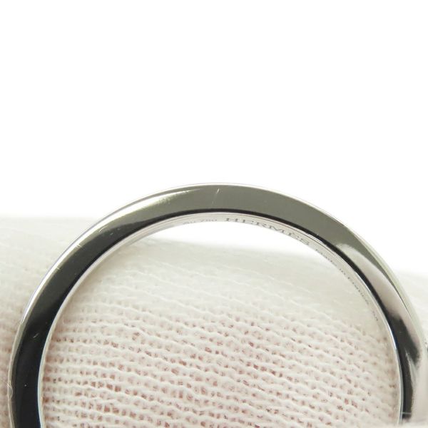 エルメス リング シェーヌダンクル コントゥール ダブル リング ダイヤ 76P 0.48ct K18WGホワイトゴールド サイズ54