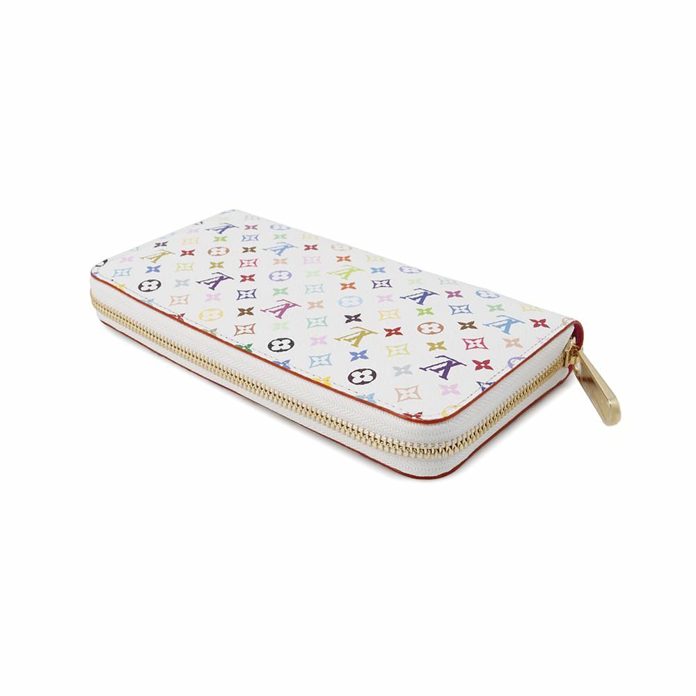 ルイヴィトン 長財布 モノグラム LV × TM ジッピー・ウォレット M13922 LOUIS VUITTON 村上隆コラボ ホワイト 白 日本限定