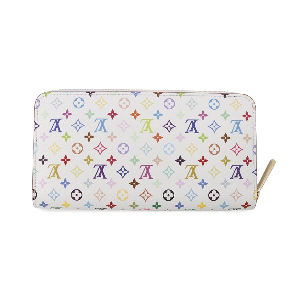 ルイヴィトン 長財布 モノグラム LV × TM ジッピー・ウォレット M13922 LOUIS VUITTON 村上隆コラボ ホワイト 白 日本限定