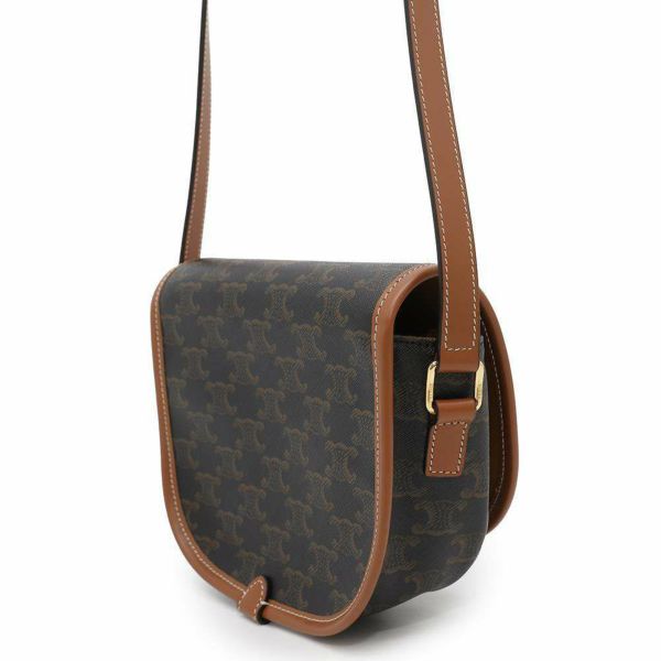 セリーヌ ショルダーバッグ ミディアム フォルコ トリオンフ 191502 CELINE ブラウン