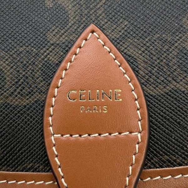 セリーヌ ショルダーバッグ ミディアム フォルコ トリオンフ 191502 CELINE ブラウン