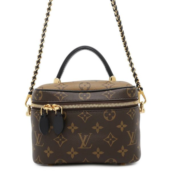 ルイヴィトン ハンドバッグ モノグラム・リバース ヴァニティ NV PM M45165 LOUIS VUITTON 2wayショルダーバッグ ブラック 黒