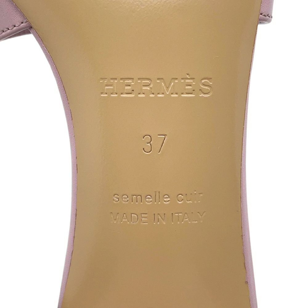 エルメス サンダル オアジス Oasis レザー レディースサイズ37 HERMES 靴
