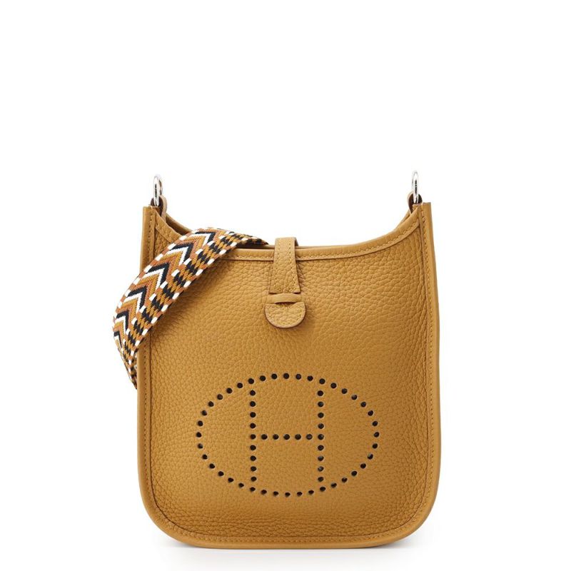 エルメス ショルダーバッグ エブリンTPM マゾン サングル アレグロ セサミ/ホワイト/ブラック/シルバー金具 トリヨンクレマンス U刻印 HERMES