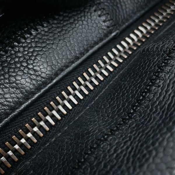 シャネル ハンドバッグ チョコバー レザー CHANEL バッグ 黒