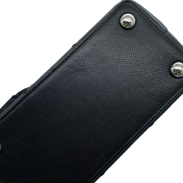 シャネル ハンドバッグ チョコバー レザー CHANEL バッグ 黒