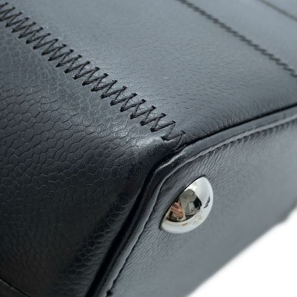 シャネル ハンドバッグ チョコバー レザー CHANEL バッグ 黒