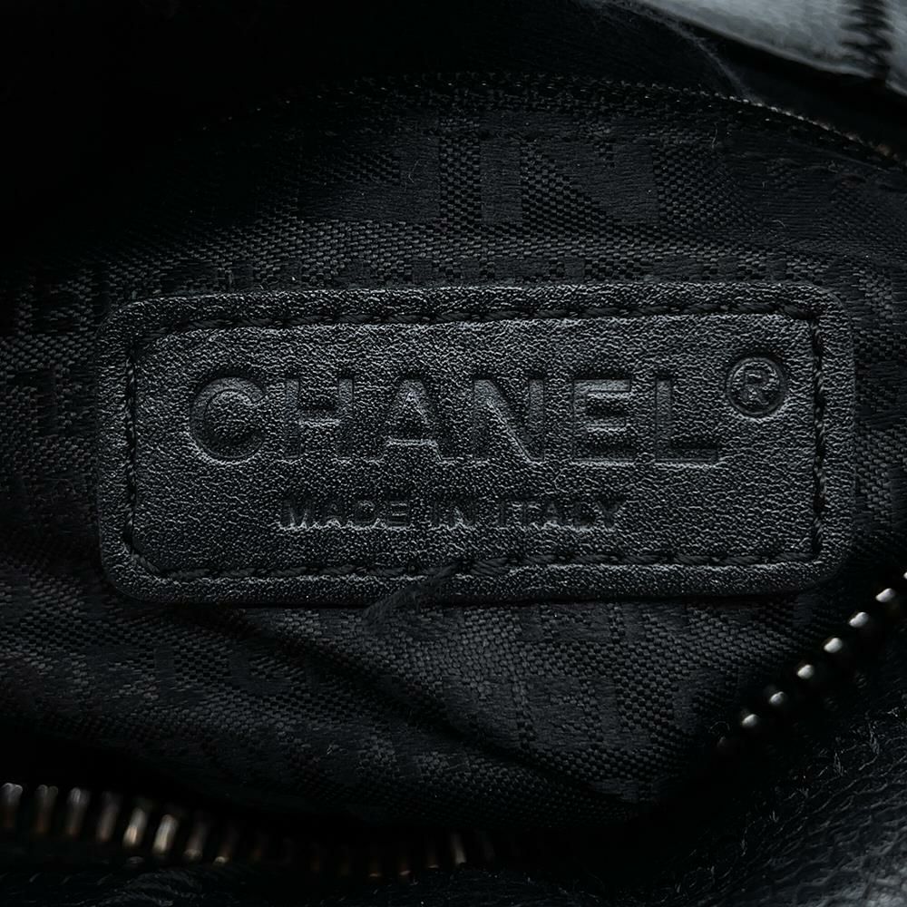 シャネル ハンドバッグ チョコバー レザー CHANEL バッグ 黒
