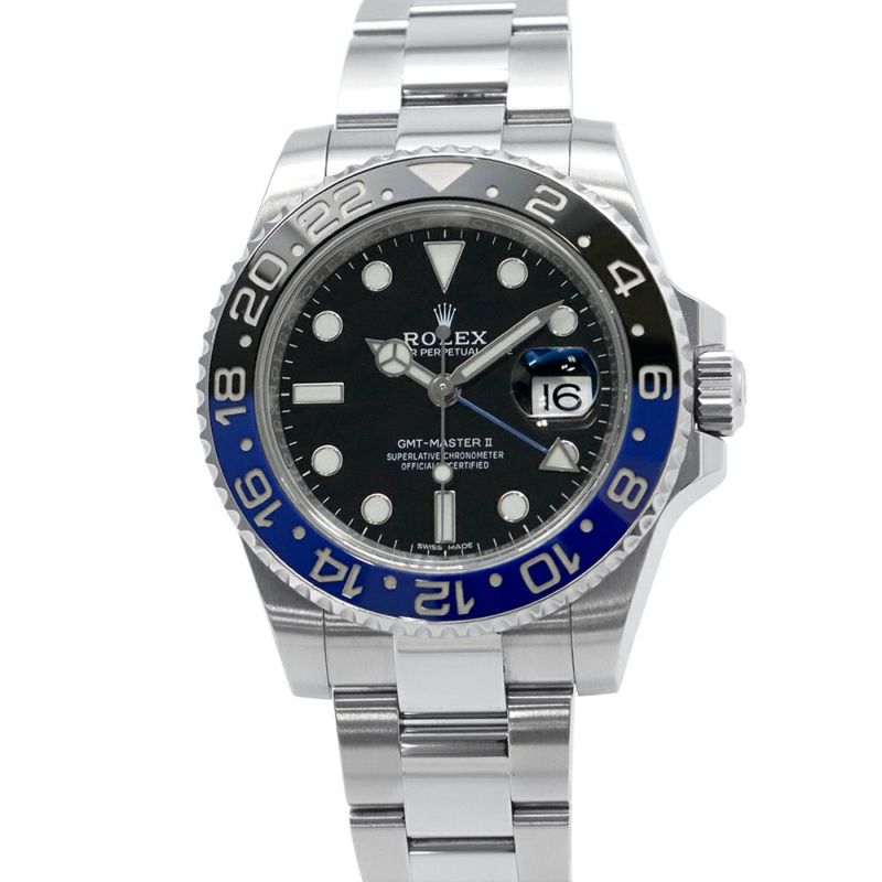 ロレックス GMTマスター2 116710BLNR ROLEX 腕時計 黒文字盤