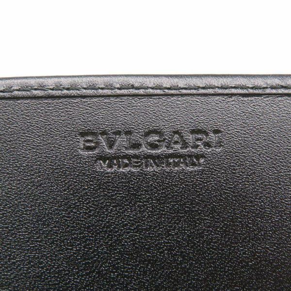 ブルガリ カードケース ウィークエンド キャンバス レザー BVLGARI 名刺入れ 定期入れ 黒