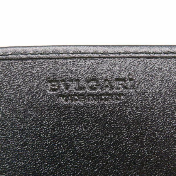 ブルガリ カードケース ウィークエンド キャンバス レザー BVLGARI 名刺入れ 定期入れ 黒
