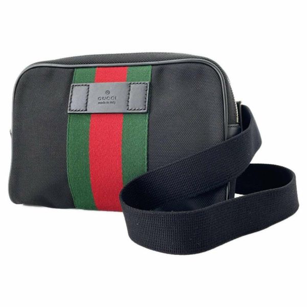 グッチ ボディバッグ シェリーライン キャンバス 630919 GUCCI バッグ 黒 アウトレット品