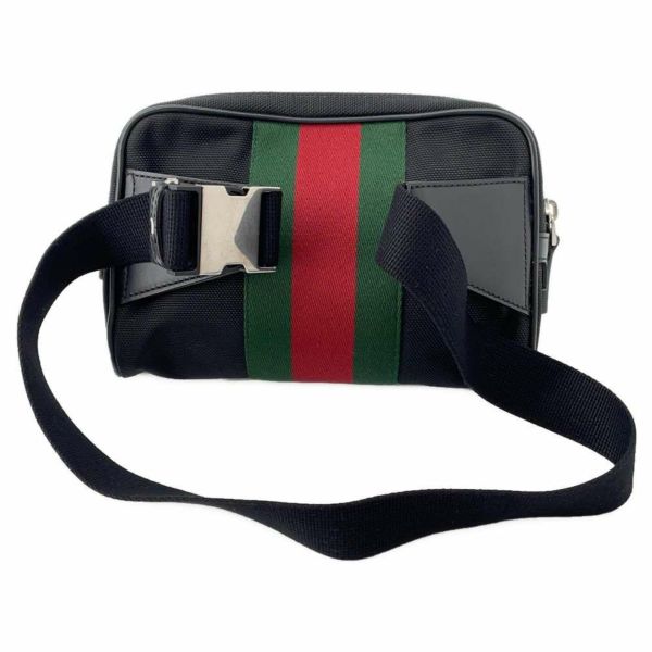 グッチ ボディバッグ シェリーライン キャンバス 630919 GUCCI バッグ 黒 アウトレット品