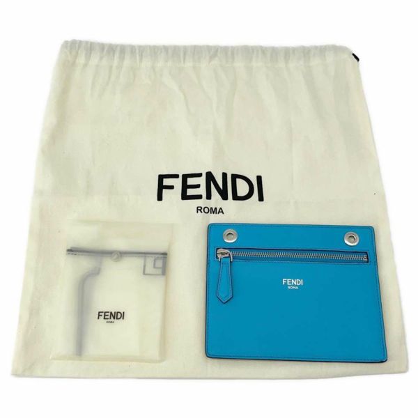 フェンディ ハンドバッグ ピーカブー アイシーユー レザー 7VA530 FENDI 2way ブルー