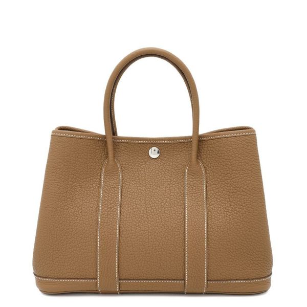 エルメス トートバッグ ガーデンパーティTPM ゴールド/シルバー金具 ネゴンダ B刻印