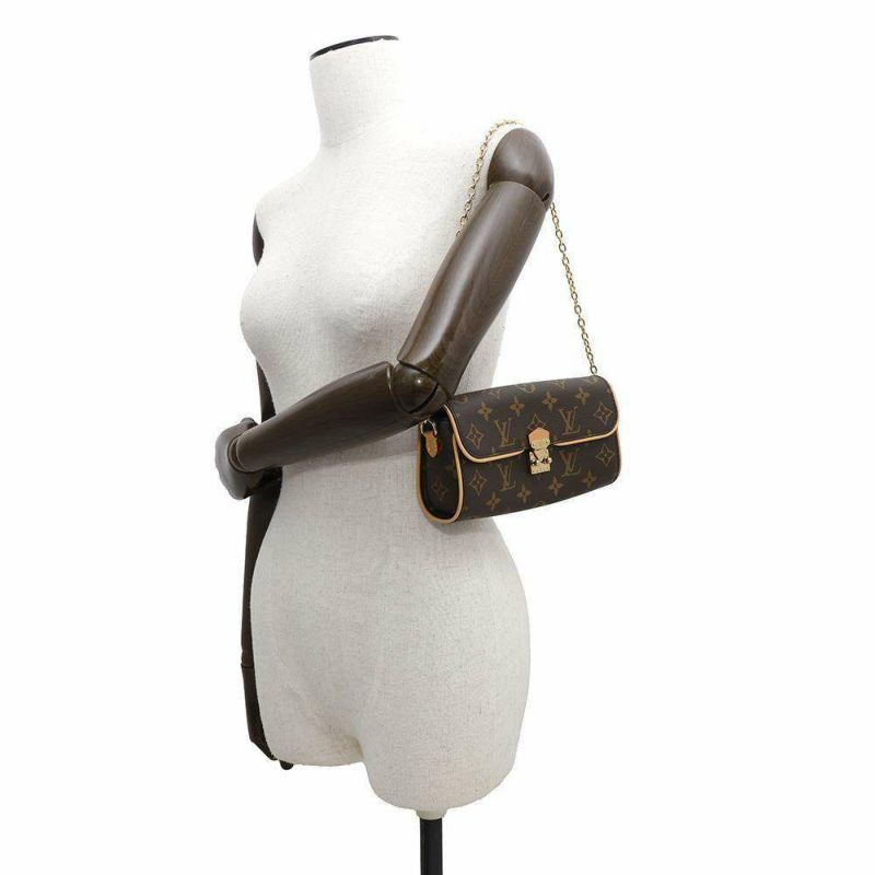 ルイヴィトン チェーンショルダーバッグ モノグラム・キャンバス ポシェット・カミーユ M13566 ブラウン 3way